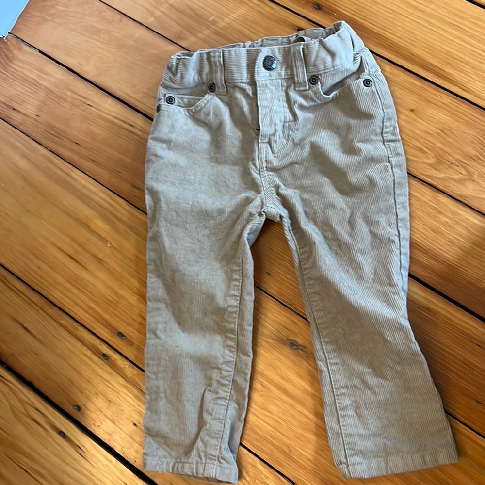 Corduroy khaki pants